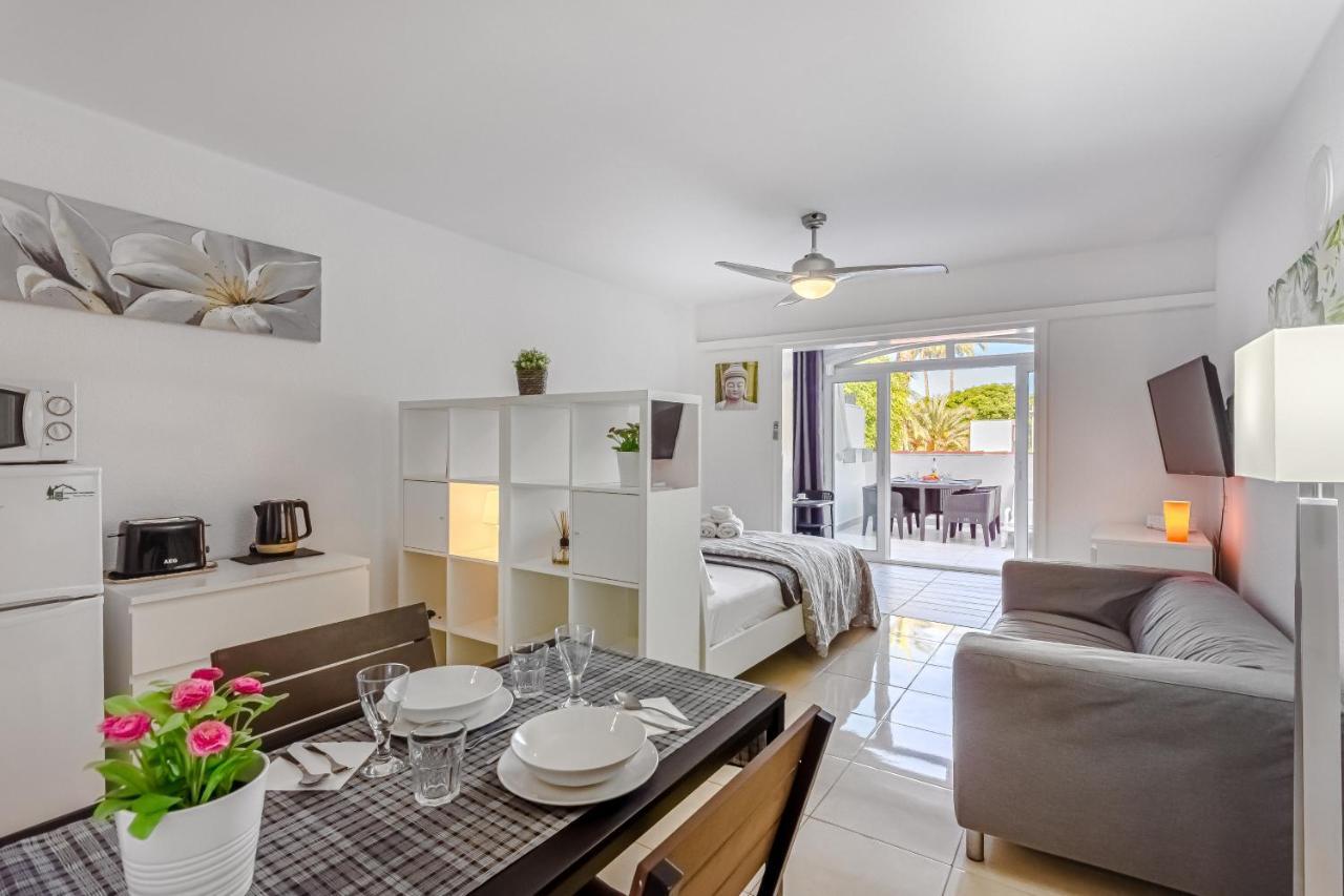 Fantastic Large Studio In Front Of Beach Heated Pool Wifi Arona  Luaran gambar